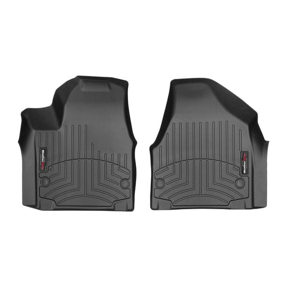 WeatherTech Custom Fit FloorLiners compatible with Chrysler Pacifica, Voyager - 1st Row (Driver & Passenger), Black