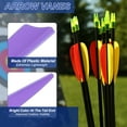 thumbnail image 3 of Arrows Vanes, 36 Pack 2.5 Inch Arrow Fletching Archery Arrow Feather Shield Fletch for DIY Target Shooting, White Purple, 3 of 5