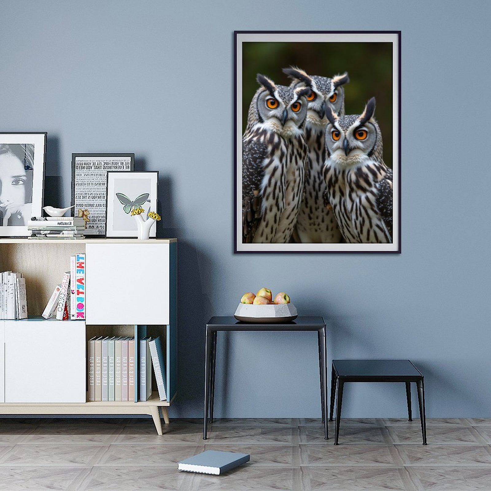Diamond Art Kits for Adults - 5d Elegant Owls With Striking Eyes Diamond Painting for Adults, Diamond Art for Adults Beginners, Diamond Painting Kits for Adults for Home Wall Decor