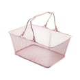 thumbnail image 2 of Shopping Basket Iron Grocery Carry Basket Large Capacity Metal Construction for Supermarket Retail Store, 2 of 9