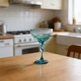 thumbnail image 4 of 11.8oz Ocean Wave Wine Glass, Unique Sea Glass Design with Textured Waves, Long Stem Coastal Red & White Wine Glass, Gift for Beach Lovers & Summer Parties(B, 350ml), 4 of 5