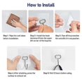 thumbnail image 3 of Waterproof and Rustproof Wall Hooks for Hanging Heavy Duty, Stainless Steel Towel and Coats Hooks to use Inside Kitchen, Home and Office, 16Pack, 3 of 4