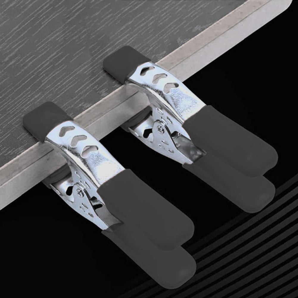4Pack 6Inch Spring Clamp Large Super Heavy Duty Spring A-Shaped Metal Clamps Black / Silver Galvanized Large Muslin Clamps Tool Smile Home