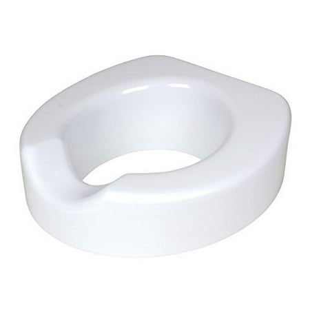 Carex Raised Toilet Seat with Patented Quick-Lock, Adds 4 Inches to Toilet Height,