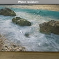 thumbnail image 6 of Ambesonne Ocean Place Mats Set of 4, Seascape Sunrise Waves, Standard Size, Brown Blue Yellow, 6 of 6
