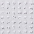 thumbnail image 2 of Exclusive Home Curtains Spirit Woven Pouf Applique Sheer Rod Pocket Curtain Panel Pair, 54x63, White, 2 of 7