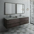 thumbnail image 2 of Fresca Fvn31-3636 Formosa 72" Wall Mounted Double Basin Vanity Set - Acacia Wood, 2 of 11