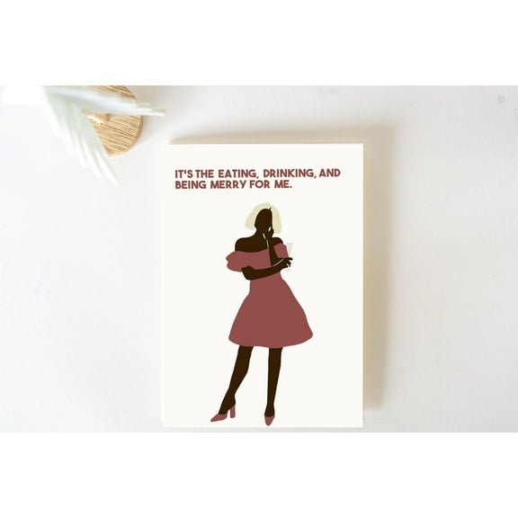 Kindred Paper, Eat, Drink, & Be Merry Holiday Greeting Card