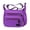 Purple, variant on Women Multi Pockets Crossbody Bag Waterproof Nylon Single Shoulder Bag Travel Purses Handbags,Black