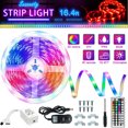 thumbnail image 1 of Led Strip Lights 16.4ft Color Changing 3528 Led Light Strip Kit for Room Rope Light No White Color, 1 of 8