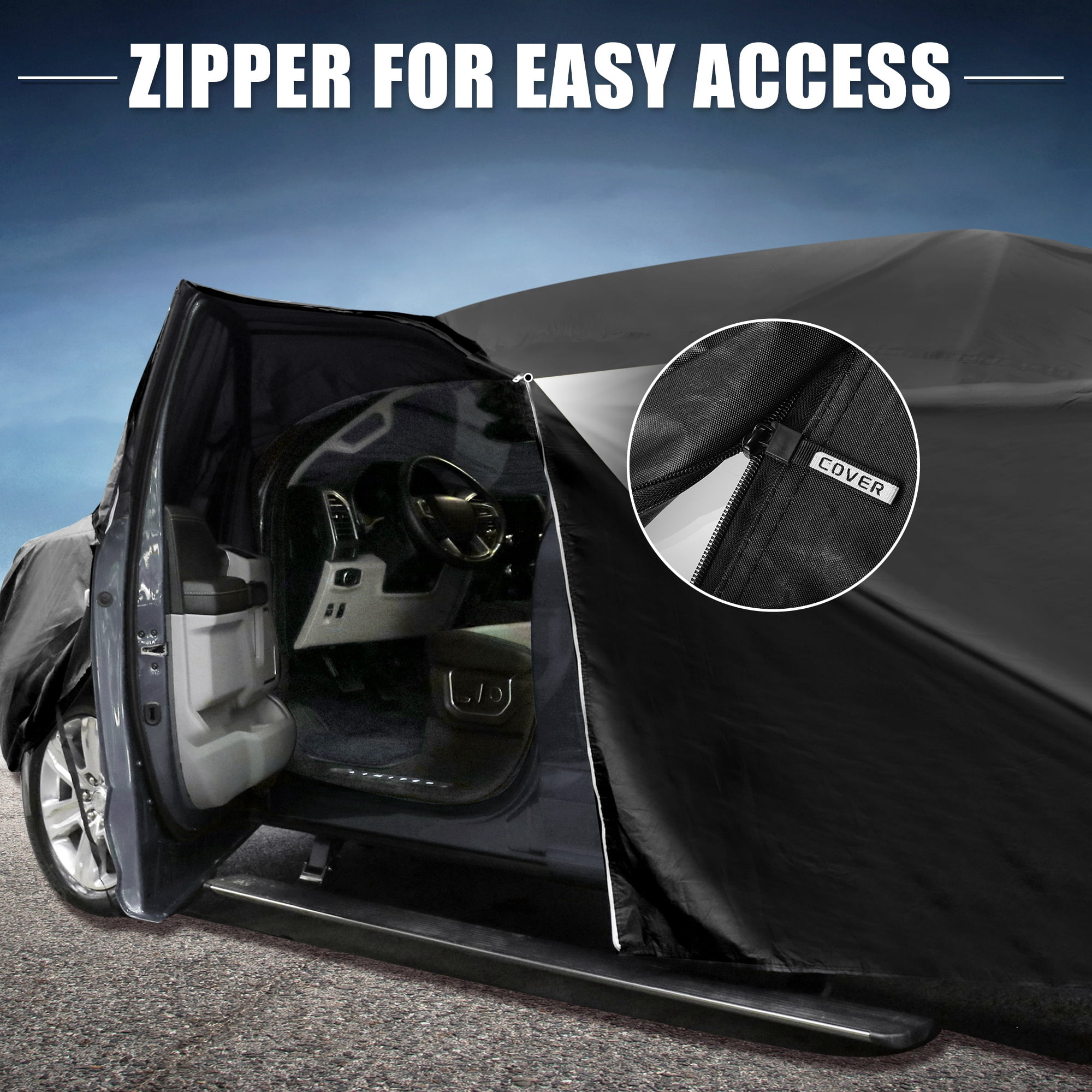 Unique Bargains 210D-PU Car Cover for Hyundai Santa Cruz