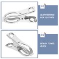 thumbnail image 3 of BESTYASH 2Pqt Pinzas Para Ropa De Acero Inoxidable Clips Antiviento Para De Ropa Y Toallas, 3 of 6