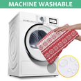 thumbnail image 6 of Red Christmas Geometric Snowflake Pattern Square Tablecloth,Waterproof Square Table Cover,Wipeable Spillproof Washable Table Cover for Home Kitchen Party Decor 60"x60"(152x152cm), 6 of 6