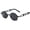 Black and black, variant on Steampunk Sunglasses for Men and Women, Metal Frame and HD PC Lenses, Retro Futuristic Eyewear, High Definition Vision, Durable and Stylish Design