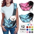 thumbnail image 2 of Bolsa de transporte para perros Yashi bolsa de viaje para exteriores bolsa de hombro Oxford malla transpirable L rojo, 2 of 5