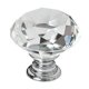 thumbnail image 1 of Pomos de cristal para puertas de armarios, tiradores de cajones con corte de diamante para armarios, armarios, cajones, decoración del hogar con 3 longitudes de tornillos (plateados), 1 of 3