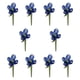 thumbnail image 2 of 10 mini adornos de flores de cristal coleccionables, figuras florales para oficina Azul, 2 of 9