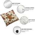 thumbnail image 6 of nygtbtfer Christmas Throw Pillow Man House Decorative Pillows for Couch Sofa Home Winter Holiday Decor Set of 2 White, 6 of 7