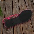 thumbnail image 4 of Yyuenw Women Flock Flat Sandals Crisscross Straps Open Toe Ankle Strap Summer Casual Walking Shoes, 4 of 9