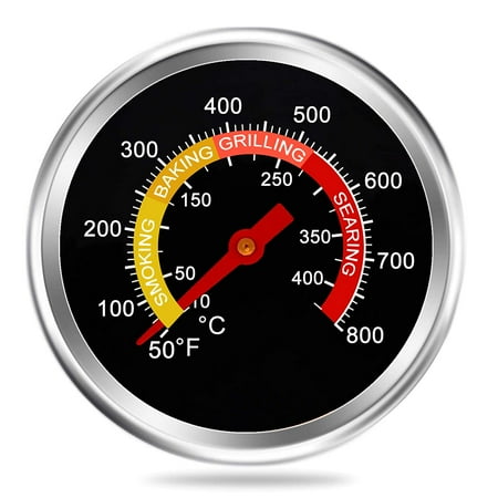 

Grill Thermometer Smoker Temperature Gauge Charcoal Grill Pit Smoker Thermometer Heat Indicator for Meat Cooking