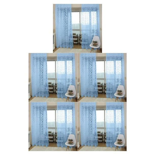 Bearachild Home Apartment Romantic Window Curtain Replacement Full Flocking Drape Living Bedroom Protection Room Soft Privacy Type2 NO2