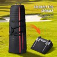 thumbnail image 2 of KFFKFF Golf Journey Bag, Soft Exterior Golf Case for Travel, Durable 1000D Nylon Resistant to Wear, Cushioned Golf Gear Case with Rollers, Collapsible Golf Club Carrier for Air Travel, 2 of 9