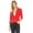 Red, variant on Women's Casual Office 3/4 Long Sleeve Open Front Blazer Jacket S-3XL