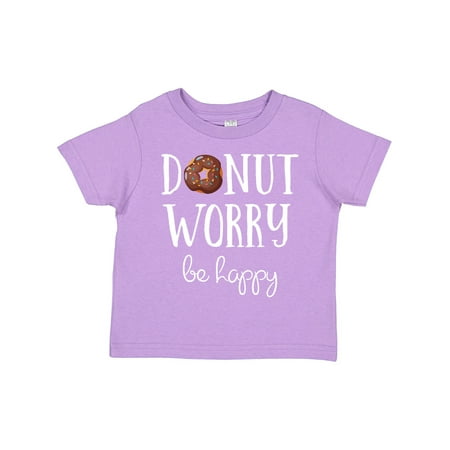 

Inktastic Donut Worry Be Happy Gift Toddler Boy or Toddler Girl T-Shirt