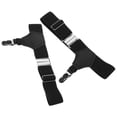 thumbnail image 3 of Par de tirantes de calcetín ajustables para hombre, tirantes de sujeción (negro), 3 of 7