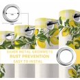 thumbnail image 6 of Summer Lemons Blackout Curtains for Bedroom/Living Room, Thermal Insulated Kitchen Curtains, Farmhouse Fruits Yellow Buffalo Plaid Grommet Darkening Window Treatment Drapes 52"x63"x2, 6 of 8