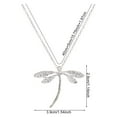 thumbnail image 5 of solautey Dragonfly Pendant Necklace Women Silver Insect Choker Valentine's Day Jewelry Gift for Daily Wear Parties Accessory, 5 of 7