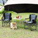 thumbnail image 3 of Qinaqin E x tra Grande Ligero Aluminum cm de Profundidadirector's Camping Chairs Plegable (2 Piece Set), 3 of 6