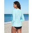 thumbnail image 5 of Sociala Rash Guard for Women Long Sleeve Swim Shirt Sun Protection Swimsuit Swim Top, 5 of 7