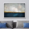 thumbnail image 2 of wall26 Framed Canvas Print Wall Art Pastel Teal Gold Gray Sky Minimal Landscape Abstract Shapes Illustrations Modern Art Decorative Contemporary for Living Room, Bedroom, Office - 24x36 White, 2 of 5