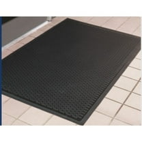 Notrax Rubber Entrance Mat,Black,4ft. x 6ft. 340S0046BL