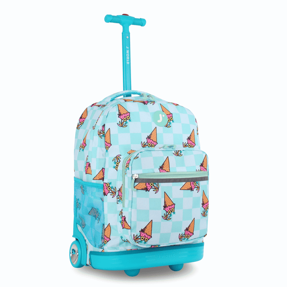 Mochila con ruedas J World Sunrise para 18 niños y niñas para viajes escolares