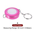 thumbnail image 3 of Métrica Cinta 1,5M/60 Pulgadas Retráctil Sastres Métrica Cinta Bolsillo Tamaño con Llave Cadena para Cuerpo, Tela, Costura y Manualidades Medidas, Caliente Rosa, 3 of 5