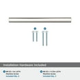 thumbnail image 5 of Amerock Versa 5-1/16 inch (128mm) Center-to-Center Polished Nickel Cabinet Pull - 25 Pack, 5 of 5