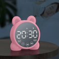 thumbnail image 1 of Kids Alarm Clock Bluetooth Speaker Bedside Alarm Clock,mirror Digital Wake-up Temperature Nap Timer,kids Sleep Trainer (haoyi, 1 of 2
