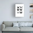 thumbnail image 3 of Mercedes Lopez Charro 'Six Inky Butterflies' Canvas Art, 3 of 3