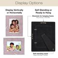 thumbnail image 5 of Excello Global Products EGP-HD-0202 Decorative Picture Frame, Silver Accents Border Picture Frame, Holds 5" X 7" Picture, Tabletop and Wall Picture Frames, Pink, 10" X 7", 5 of 5