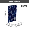 thumbnail image 2 of Wobogo Exquisite Snowflaked Acrylic Bookends Clear L-Shaped Book Holder with Non-Slip Pads for Books Files Magazines CD DVD 5.4×4.1×8.1in, 2 of 6