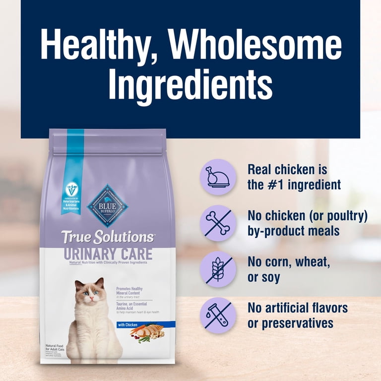 Blue Buffalo True Solutions Urinary Care Cat Food, Chicken, 3.5lb photo 6