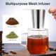 thumbnail image 4 of Infusor de té de malla micrométrica para té suelto, filtro de café con colador de té de malla extrafina con tapa de posavasos y asa de doble cara, acero inoxidable apto para uso alimentario, 4 of 4