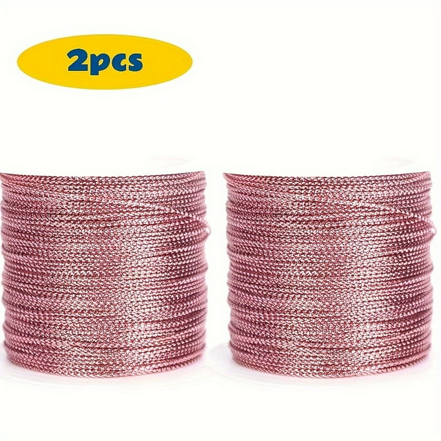 KEINXS 66ft Metallic Tinsel Rope - Vibrant Colors for DIY Crafts Gift Wrapping Jewelry Making & Christmas Decorations - Polyester - For Crafters DIY Enthusiasts & Holiday Decorators -