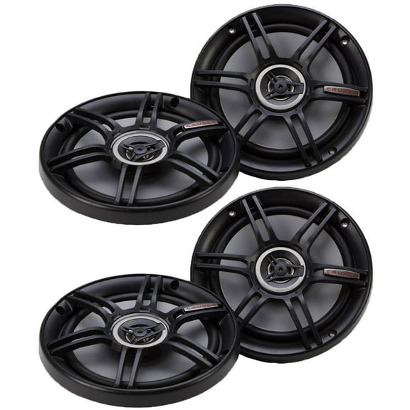 Crunch 300 Watts 6.5-Inch Coax Shallow 4 Ohms CS Speakers (2 Pack) | CS-65CXS