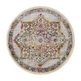 thumbnail image 3 of Unique Loom Budapest Collection Area Rug - Corvinus (3' 7" Round Ivory/Blue), 3 of 7