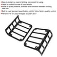 thumbnail image 4 of Rear Light Cover, Easy To Install Wear Resistant Taillight Protector, Durable Taillight Cover, Fits For  JK 2007-2017 Tail Lamp Black, 4 of 8