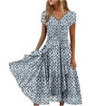 thumbnail image 2 of Yuwull 2023 Wedding Guest Dresses for Women Mother of The Groom/Bride Dresse Glitter Chiffon Formal Evening Party Dresses, 2 of 5