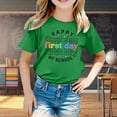 thumbnail image 2 of TSADFHJI Girl Shirts Size 7-8 Bulk Fall Girl Shirts Size 7-8 Tie Dye Fall Kid Back to School Season Cute Graphic Print Round Neck Short Sleeve Tee Summer Casual T Shirt Tops 12-13 Years, 2 of 4
